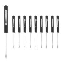 10 Pieces Pocket Screwdriver Tops and Pocket Clips Pocket Screwdriver Magnetic Slotted Pocket Screw Driver