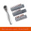 Spiny Wheel Wrench 1/4 Positive and Reverse Fast Screwdriver, Inner Hexagonal Plums Blossom Multi -Function Set 4