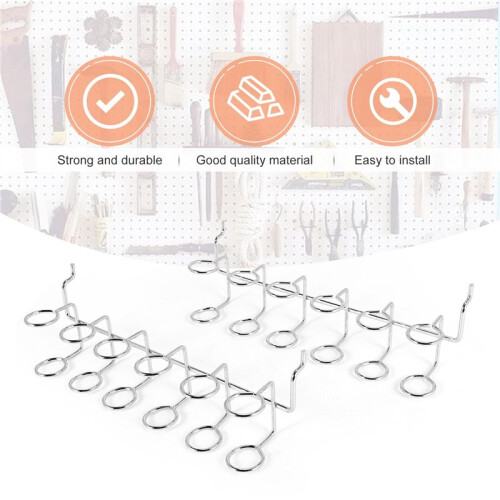 2 Pcs Screwdriver Holder Pegboard Multi-Tool Holder Accessory Pegboard Accessories Multi-Ring Tool Holder for Pegboard