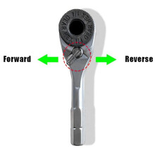 Klucz Grzechotkowy 1/4 Cala 6,35 mm Klucze Dynamometryczne Sześciokątne EDC-Tool Klucz Nasadowy Quick