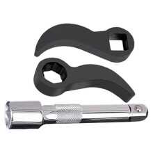 Herramienta Cabeza Adaptadora Palanca 3 Piezas, Cabeza Adaptadora Llave de Palanca Que Se Adapta A Trinquetes con Accionamiento 1/2 Pulgada,