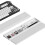 2pcs Desktop Storage Box Mechanical Keyboard Wrist Pad Hand Mouse Wrist Pad  Support Office Typing Wrist 4