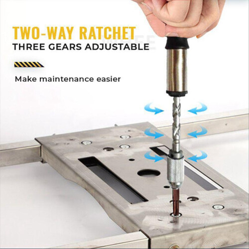 Push Pull Ratchet Screwdriver Set 5 in 1 Screwdriver Bit Set Sleeve Driver Bit-Holder Ratchet Socket Screw Kit Brown 2