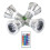 4pcs E27 Bulbs and 1remote Control with Memory Function 17colors Changeable Spot Ligh 4dynamic Lighting Modes Spotlight 1