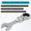 Short Handle Ratchet Wrench with Movable ,Quick Dual-Purpose Open End Wrench,Hardware Tool, Labor-Saving Wrench 16mm 6
