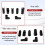 7pcs Universal O2 Oxygen Sensor Socket 6 Point Wrench Tool Remover Installer Set Sensor Removing Tool Kit 6