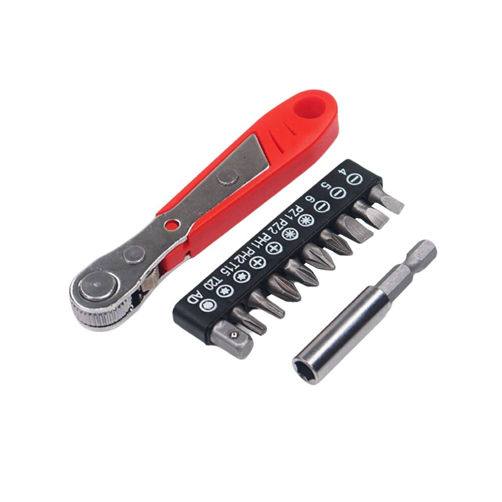 Ratchet Wrench Two-Way Adjustment With Batch Extension Rod Suitable For Screwdriver Drill Tools 6031070666944
