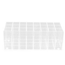 24-Grid Lipstick Storage Box Lip Gloss Container Nail Polish Storage Box Makeup Rack Cosmetics Display Stand