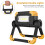 LED Work Light Rechargeable Portable - Folding   Working Lamp with Flood Light Stand for Outdoor Camping 3