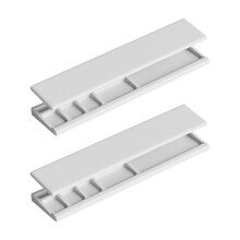 2 Pezzi Scatola di Immagazzinaggio per Scrivania Tastiera Meccanica Supporto da Polso per Mouse Supporto da Polso per Palmo Supporto da Ufficio per