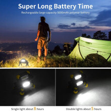 Lâmpada de Trabalho LED RecarregáVel PortáTil - Lâmpada de Trabalho DobráVel Hiper Resistente com Holofote para Acampamento Ao Ar Livre