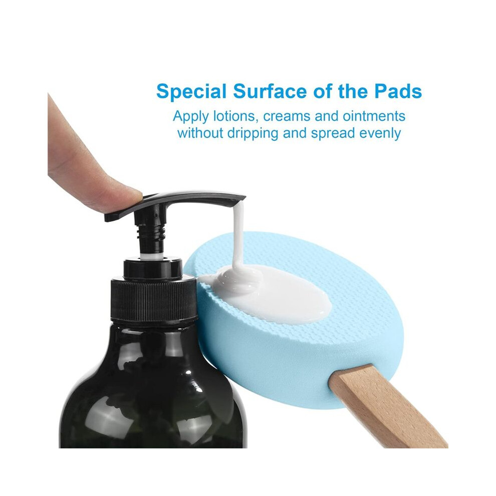 Lotion Applicator for Back, Feet, 4 Replaceable Pads with Long Handle, Back Sunscreen Applicator , Apply Cream Medicine-image-OPC-PRDPZ2B-NEW