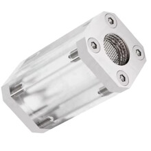 New Filter 2mm Hexagon Wrench Water Cooler Brass Double Internal G1/4 Thread Liquid Filters 40 Mesh Single-Sided Silver
