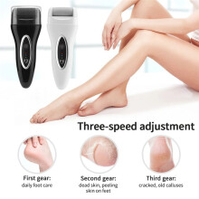 Electric Pedicure Foot File Rechargeable Foot Hard Dry Dead Cuticle Skin Remover Pedicure Care Tools White