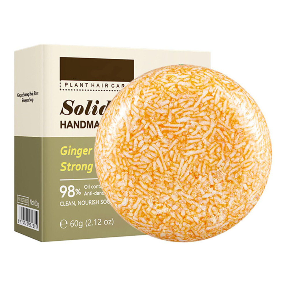 2in1 Shampoo and Conditioner Bar with Ginger for Deep Hydration and Smooth Shine