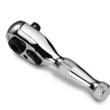 Dual  Stubby Ratchet Handtag 1/4 Tum Drive Finger Ratchet Nyckel Två Skruvmejselbitar Reparationshandverktyg