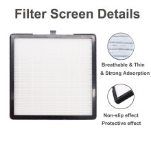 Nail Dust Collector Filters 2 Pcs Nail Dust Suction Collector Replacement Filter with Nail Art Dust Powder Remover Brush