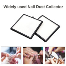 Nageldammsamlarfilter 2 St Nageldammsuppsamlare Ersättningsfilter med Nail Art Dust Powder Remover Borste
