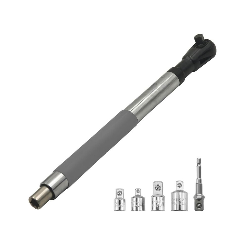Offset Extension Wrench Impact, Electric Ratchet Wrench, Chain Drive Wrench Extender, Compatible With 1/2Inch Sockets 6032010308597