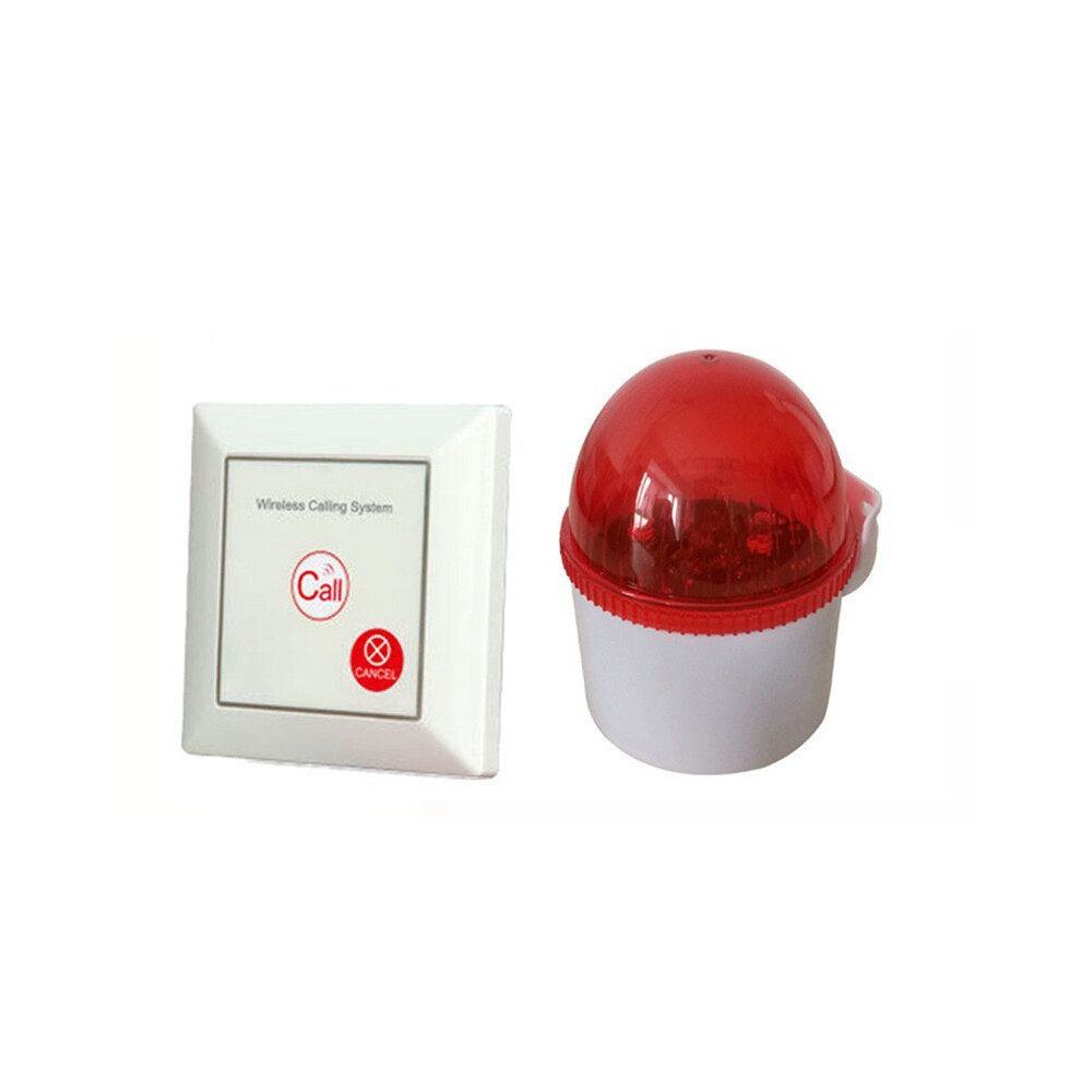 Caregiver Pager Alarm SOS Button Wireless Call Siren Alarm for Seniors Elderly Home Disabled Bathroom Hospital