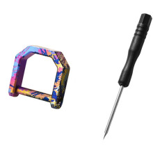 Flache Schnalle im D-Form-Design, Schlüsselanhänger, Hufeisenschnalle Aus Titanlegierung, Outdoor-Schnalle, EDC-Hufeisenschnalle M
