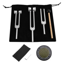 Diapasones para Sanación de 128 Hz, 256 Hz y 512 Hz, Dispositivos de Terapia de Sonido Activadores, Instrumentos de Sanación Sonora para Chakras.