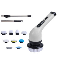 Electric Rotate Scrubber, Cordless Cleaning Brush, Shower Scrubber with 9 Brush Heads 2H Power Dual Speed