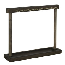 Wood Jewelry Organizer Necklace Stand with Ring Tray and Storage Necklaces Rings Watches Metal Desk Organizer Stand