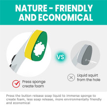 Push-Type Automatic Liquid Filling Brush Lazy Cleaning Brush Sponge Dish Brush Long-Handled Pot Brush