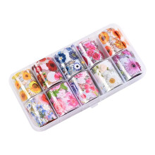 10 Rolls Nail Decals Nail Extension Gel Art Decorations for Women Nail Extension Gel DIY Design Nail Art Decorations