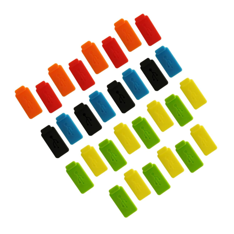 30Pcs Silicone Usb Dust Plugs With Dustproof Port Protection For Phone Charger And Multidevice Use 9053599533573
