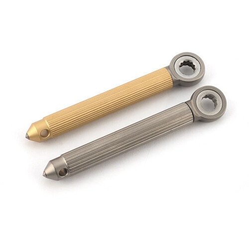 Multifunctional Tools Wrench Flat Screwdriver -Screwdriver Portable Keychain Window Brass 2