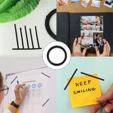 10 Rolls 1/8 Inch Whiteboard Tape Thin Tape for Dry Erase Board Self-Chart Grid Tape Lines Pinstripe,216 Feet Per Roll B