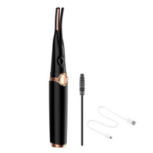 Recourbe-Cils Chauffant, Recourbe-Cils de Type Clip 2 en 1 avec Peigne, Recourbe-Cils Électrique Portable Rechargeable par USB