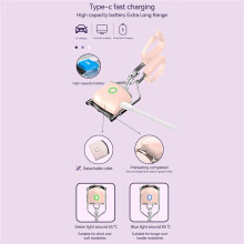 Model z Ładowaniem USB Elektryczna Zalotka Szybkie Nagrzewanie Przenośna Trwała Ondulacja Rzęs Trwała Curling Termiczny Klips do Rzęs B