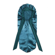 Bonnet pour Femme, Chapeau de Couchage, Longue Queue Tressée, Cheveux de Nuit, Bonnet de Douche, pour Sauna, Bonnet de Bain, Bleu Paon