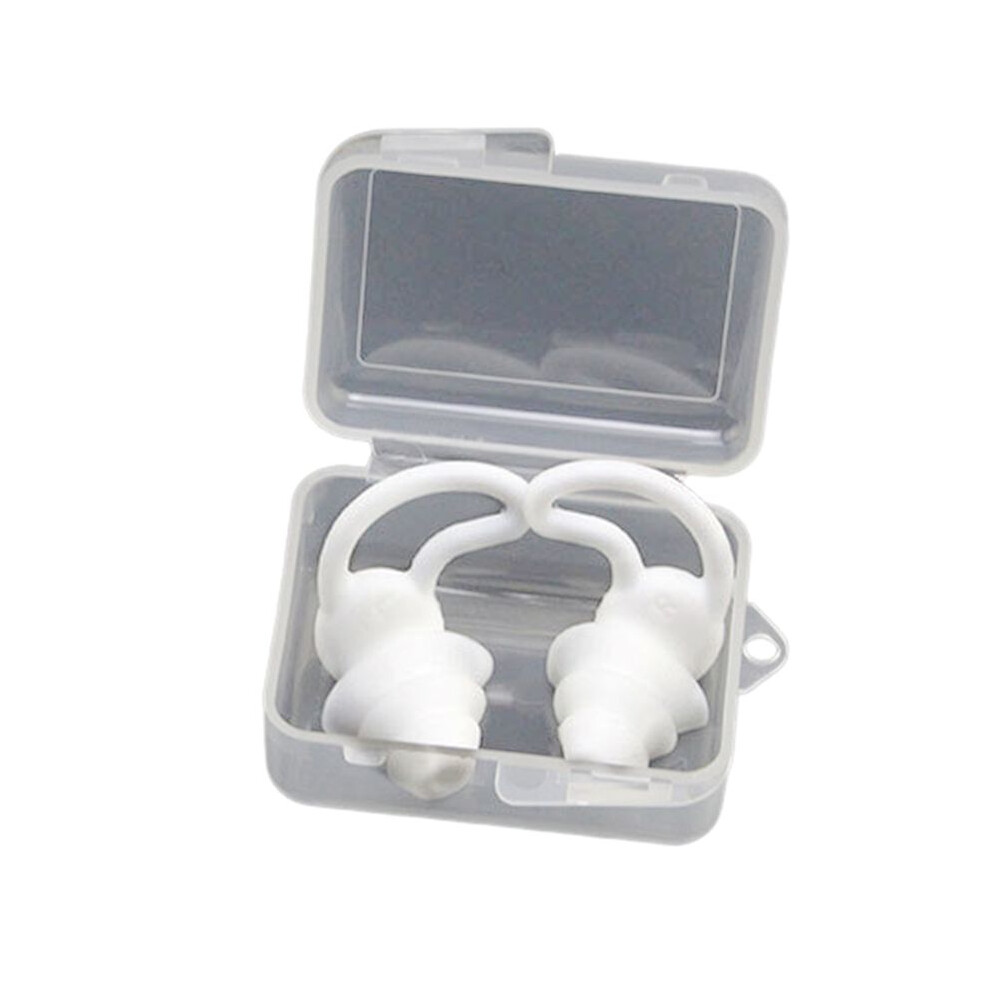 Zandonã Soundproof Earplugs Three Layer Silicone Earplugs Waterproof Swimming Ear Plugs Sleep Noise Reduction Comfortable-E