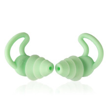 1 Pair Earplugs Comfortable Cone-Shaped Travel Sleep Noise-Proof Earplugs Sleep Sound Ear Protection Green