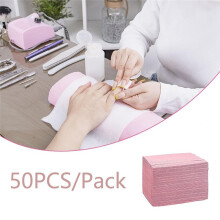 125ST Engångs Nail Art Bordshanddukar Mat 13 X 17 Tum Vattentät Nail Art Mat Pappersark Clean Pads Tatuering Rosa