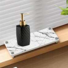 Stone Drying Tray Bathroom,Fast Drying Stone Instant Dry Sink Diatomaceous Tray Absorbent for Bathroom Kitchen Organizer