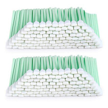 100 Peças de Cotonetes de Limpeza de Espuma para Laboratório, Cotonetes de Ponta de Esponja de Limpeza Sem Poeira para Lentes de Câmera, Lentes
