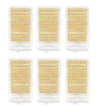 60 Sets 3D Metal Shelves Adjustable Price Square Kit for Shop Display Jewelry Watch Shop Office Display Price Label Gold