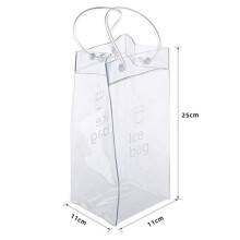 9 PièCes Portable Sac de Vin de Glace Sac Refroidisseur de Vin Sacs de Poche de Vin en PVC avec PoignéE pour Champagne, BièRe Froide, Vin