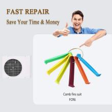 2X Fcr6 Fin Comb Set Plastic Colored Fin Coil Comb Radiator Fin Comb Straightener Condenser Coil Fin Comb