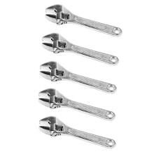 5pcs 4 Inch 100mm Size Metal Adjustable Spanner Wrench