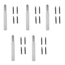 5X Watch Crown Tube Insert Remover Opener Holder  Watch Case + 20 Blade Watch Repairing Tool