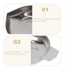 Weigh Boats Scale 8pcs Weighing Boats Stainless Steel Scale Tray Weighing Plate Lab Dish Containers Weight Tray