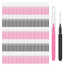 300 Stück -Augenbrauenpinsel mit Kappe, Augenbrauen-Laminierpinsel, Augenbrauen-Spoolie-Bürstenkamm, Augenbrauen-Wimpernlift-Werkzeuge, Wimpern