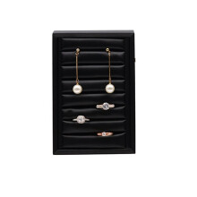 2X Anneaux Boucles D'Oreilles Plateau Boîte de Rangement Organisateur de Bijoux Présentoir Femmes pour Anneaux Plateaux Comptoir Magasins