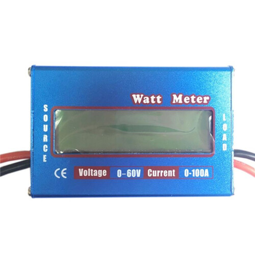 2X  60V 100A WATT Meter Power Analyser Solar Wind Analyzer LCD Digital Current  Meter  Power Analyser 2